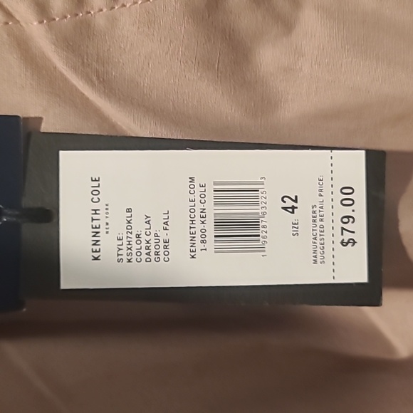 Kenneth Cole Dark Clay Techni-Cole Cargo Shorts, Size 42 - Picture 4 of 8